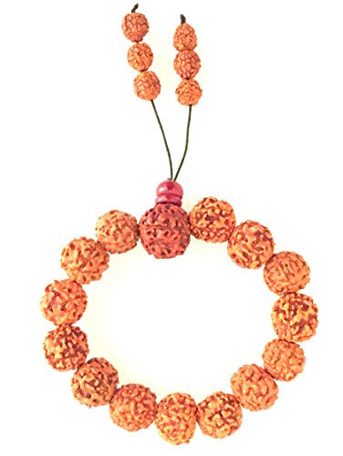 OMA Rudraksha Bracelet Spiritual Healing Stretch Bracelet to Regulate Blood Pressure and Body Fat BRAND - style: Meditation