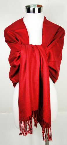 Tapp Collections™ Premium Pashmina Shawl Wrap Scarf - color: Burgundy