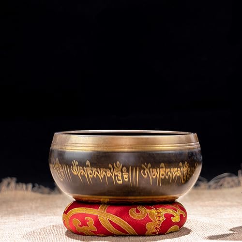 3pc 11.5cm Handmade Buddha Sound Black Bowl Yoga Meditation Singing Bowl Home Decor Ornaments