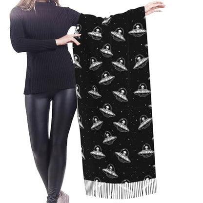 Supdreamc Cashmere Feel Scarf Soft Women Warm Cozy Scarves Multiple Colors - color: Picture (137)