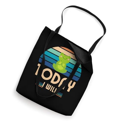 Meditating Frog, Spiritual Meditation, Yoga Tote Bag