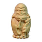 Holibanna Zen Bodhidharma Wooden Statue Ornament Hand-Carved Cypress Decor for Tea Room Artistic Home Decoration Lightweight and Craft