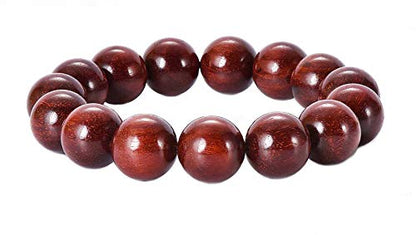 Prayer Bead bracelet Mala Beaded Bracelets for Men Women 12/15MM … - color: 15mm 15 beads Rosewood