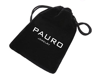 PAURO Men's Stainless Steel Meditation Yoga Necklace Tibetan Buddhist Pendant with 24 Inches Chain