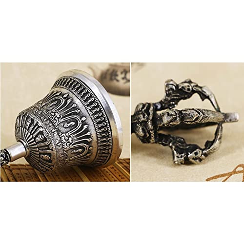Hand Bell, Use This Bell to Help The Mind Enter A Calm, Meditative Space Or to Ring at The End of A Sound Bath to Signal Completion(6.7cm) - size: 6.7cm