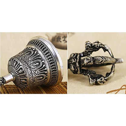 Hand Bell, Use This Bell to Help The Mind Enter A Calm, Meditative Space Or to Ring at The End of A Sound Bath to Signal Completion(6.7cm) - size: 6.7cm