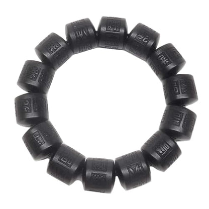 Wooden Beads Bracelet Lightning Struck Jujube Wood Black Bead Engraved with Sanskrit Words Mala Prayer Feng Shui Lucky for Women Men (Black, 16mm)