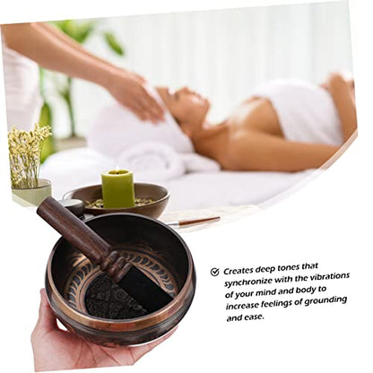 1set Nepal Bowl Meditation Meditation Bowl Sound Rod for Deep Relaxation