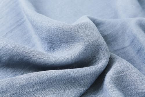 Pashmina Shawl Party Wraps Evening Dress Bridesmaid Long Cotton Scarves for Wedding - color: Blue Grey 31