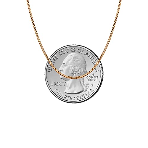 Savlano 925 Sterling Silver Solid 1.5mm Round Box Adjustable Bolo 14-24 Inch Chain Necklace For Women - Made in Italy Comes Gift Box