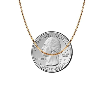 Savlano 925 Sterling Silver Solid 1.5mm Round Box Adjustable Bolo 14-24 Inch Chain Necklace For Women - Made in Italy Comes Gift Box