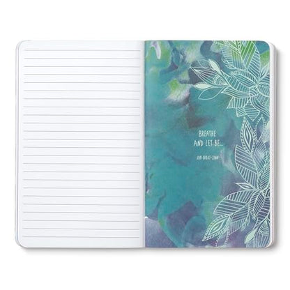 Compendium Softcover Journal – “Who looks outside, dreams. Who looks inside, awakens.”— A Write Now Journal with 128 Lined Pages, 5"W x 8"H - color: Outside Purple