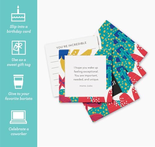 Compendium ThoughtFulls Pop-Open Cards — 2-Pack of You're Awesome, Yay, You! — 60 Pop-Open Cards, Each with a Different Message Inside - color: You're Awesome, Yay You