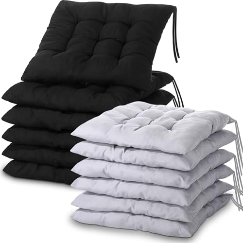 Geetery Floor Pillows for Kids Bulk Floor Cushions for Classroom 15.7'' Seating Cushions Classroom Pillows for Students Reading Corner Tatami Yoga Nursery Daycare(12 Pcs,Black Grey,Square)