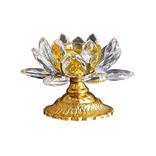 Lotus Glass Table Top Decoration Decoration Zen Offering Incense Holders - color: Gray
