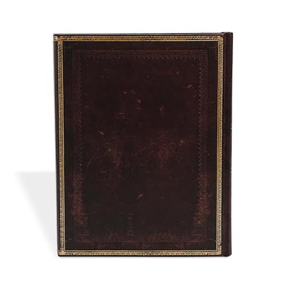 Black Moroccan Ultra Unlined Hardcover Journal, 144pg, 120GSM by Paperblanks (Old Leather Collection)