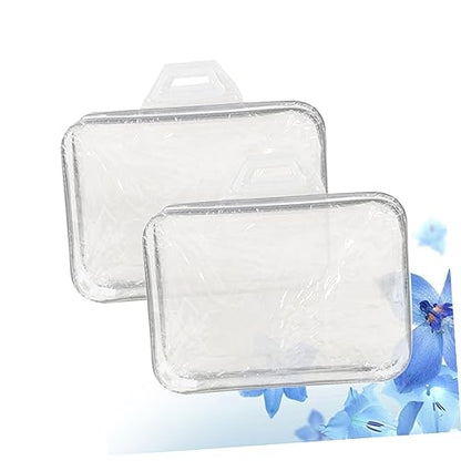 Holibanna 2pcs Large Capacity Quilt Storage Bag Waterproof Pvc Clothes Organizer for Home Travel Random Style