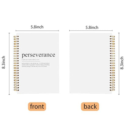 Perseverance Definition Inspirational Notebook, Motivational Journal, Inspirational Gifts for Coworkers Women Men, Inspiring Work Spiral Notebooks 5.5x8.3 Inch - color: 15-explanation-notebook