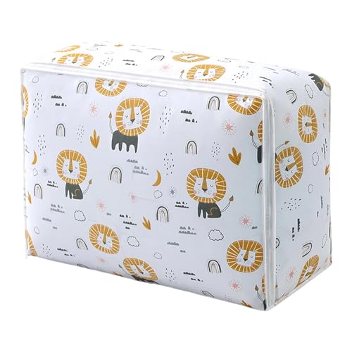 Multipurpose PEVA Storage Bag Sturdy Zippered Designs for Bedding Clothes Travel Accessories Space Saving Storage Bag for Bedding - color: G