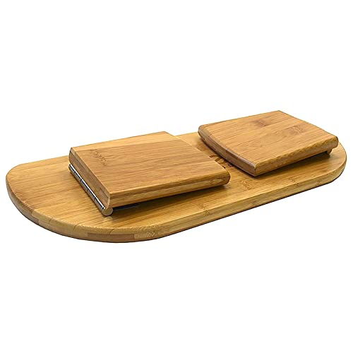 Foldable Meditation Bench Made from 100% Organic Bamboo, Stable Prayer Bench with Carrying Bag, Contemporary Prayer Stool, Yoga Stool, Kneeling Meditation Bench