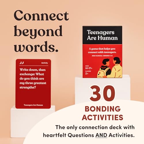 Teenagers are Human 140 Conversation Cards to Help You Get to Know Teenagers, Card Game for High Schoolers, Designed by Experts for Grades 9 to 12, Ages 14 to 17+ - style: Teenagers Are Human