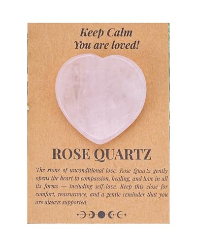 Crystals and Healing Stones Set for Anxiety, Relaxation Spiritual Crystals Gift for Meditation, Manifestation, Zen, Reiki, Fengshui (Keep Calm, You are Loved!) - color: Keep Calm, You Are Loved!