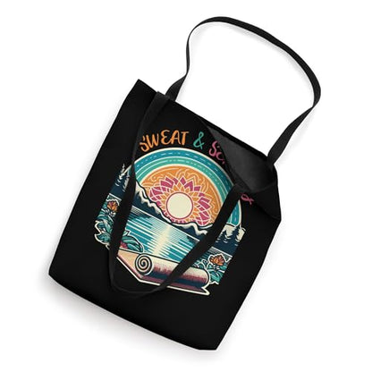 Tranquil Yoga Serenity Lotus Position Sunrise Meditation Tote Bag