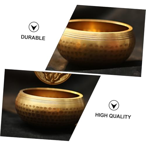 Handmade Tibetan Singing Bowl Set with Stick and Cushion for Meditation Yoga Sound Healing Feng Shui Mindfulness Portable Copper Bowls with Box for Spiritual Balance and Relaxation