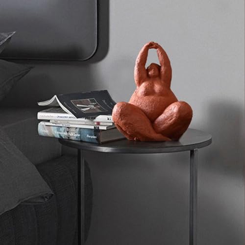 Seated Meditation Figurines Home Decor Artistic Home Decor Shelf Accent - color: Meditating Fat Woman