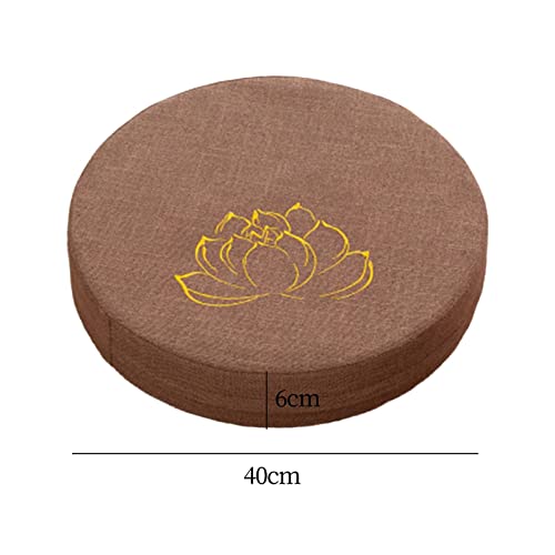 Meditation Cushion, Tibetan Meditation Cushion, Floor Cushion for Outdoor Meditation, Prayer, Living Room, Khaki 6cm