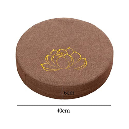 Meditation Cushion, Tibetan Meditation Cushion, Floor Cushion for Outdoor Meditation, Prayer, Living Room, Khaki 6cm