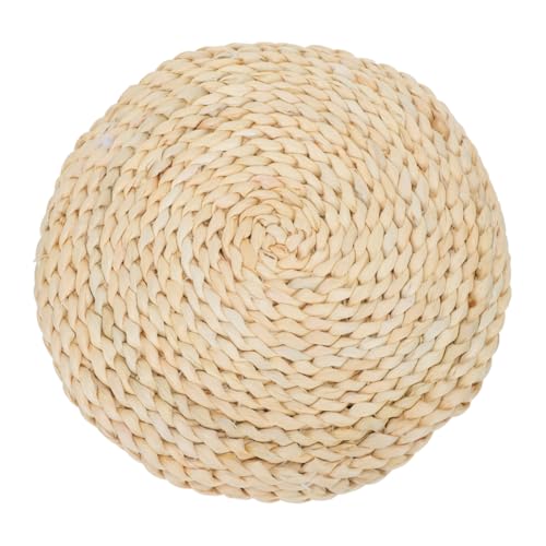 Handmade Corn Bran Meditation Mat Comfortable Decorative Yoga Cushion for Home for Sitting and Relaxation with Silk Cotton Filling