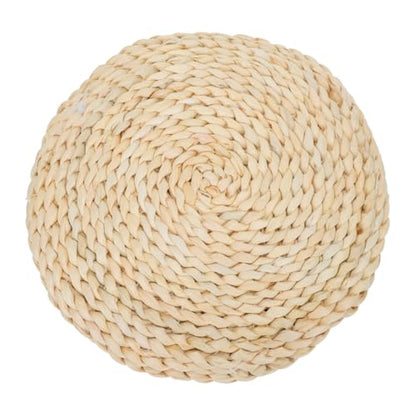 Handmade Corn Bran Meditation Mat Comfortable Decorative Yoga Cushion for Home for Sitting and Relaxation with Silk Cotton Filling