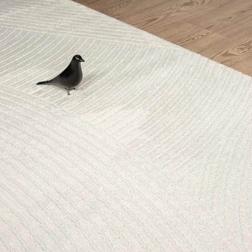 Abani Neutral Beige Area Rug | 3' x 6' Tan Geometric Carpet with Zen Circle Pattern | Washable Rugs for Living Room, Bedroom, Office - color: Beige, size: 2'6" x 6' (Rectangular)