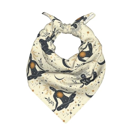 Yoga Meditation (12) Print Large Bandana For Men Women, 22 × 22 In Head Scarf,Cowboy Bandana Headwrap Neck Scarf