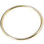 Jude Jewelers Stainless Steel Classical Simple Plain Polished Round Circle Bangle Bracelet - color: Gold