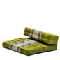 Leewadee Foldable Floor Mattress – 2 in 1 Floor Meditation Mat for Yoga and Relaxation, Seating Futon with Kapok - color: Sf17 - Green