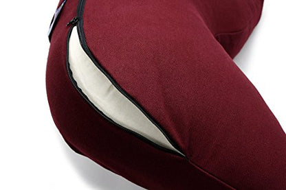 Purple Buckwheat Hull Regular Lift Cosmic Cushion & Cotton Batting Zabuton Meditation Cushion Set