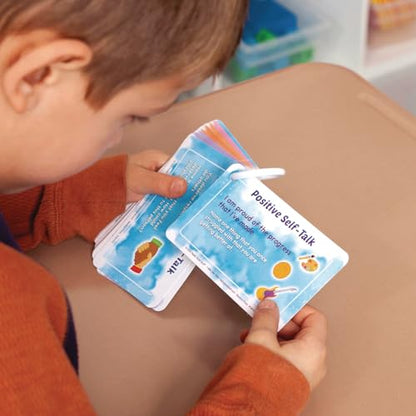 Really Good Stuff Social-Emotional Learning Conversation Cards for The Classroom or Home-Help Kids Discuss Emotions with Strategies & Activities - style: Social Emotional Cards