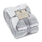 Sherpa Throw Blanket Super Soft Reversible Ultra Luxurious Plush Blanket, 60 x 80 inches, Silver/White - color: Silver / White, size: Twin (60" x 80")