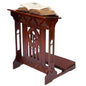 Novabright Florentine Prayer Bench Kneeler Church Prayer Bench Stool with Shelf and Cushion Prayers Kneeler for Home Church Religious Gifts