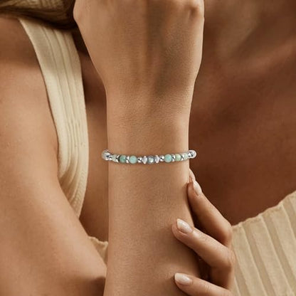 JoycuFF 𝗚𝗶𝗳𝘁𝘀 𝗳𝗼𝗿 𝗪𝗼𝗺𝗲𝗻 𝗠𝗼𝗼𝗻𝘀𝘁𝗼𝗻𝗲 𝗕𝗿𝗮𝗰𝗲𝗹𝗲𝘁 Amazonite Colorful Imperial Jasper Stainless Steel Beads Bracelets, Graduation Christmas Valentines Mothers Day Birthday Gifts - style: 8th Grade Graduation Gifts-Amazonite