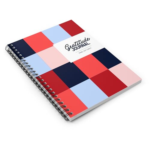 Spiral Gratitude Journal | Matte Geometric Notebook H