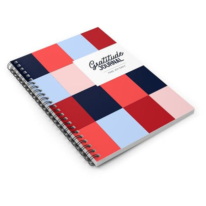 Spiral Gratitude Journal | Matte Geometric Notebook H