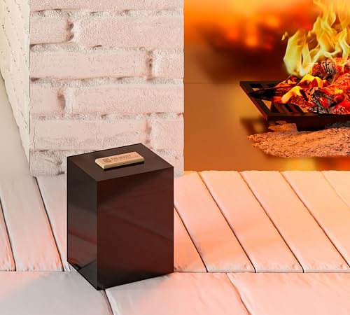 Fire Beauty Fire Starters Storage Box,Firelighter Storage Box,Metal Firelighters Container with Flip Top Lid - size: Small