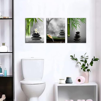 YeiLnm Zen Wall Decor Minimalist Pictures for Spa 12x16 inches