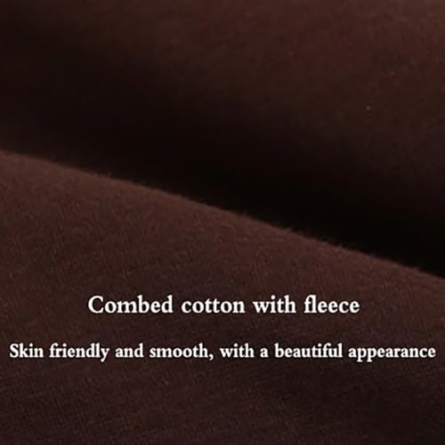 Women's Warm Meditation Cloak Men's Loose Comfortable Hooded Monk Clothing(Coffee,L)