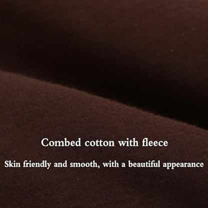 Women's Warm Meditation Cloak Men's Loose Comfortable Hooded Monk Clothing(Coffee,L)