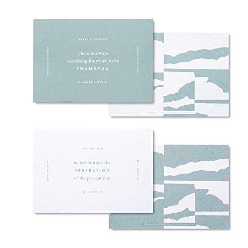 Compendium Daily Inspiration Card Set — Welcome Gratitude — 52 Inspiring Quote Cards, One for Each Week of the Year, Includes Wood Frame - color: Inspiration, size: 4.7"L x 5.9"W