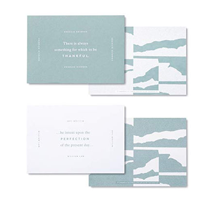 Compendium Daily Inspiration Card Set — Welcome Gratitude — 52 Inspiring Quote Cards, One for Each Week of the Year, Includes Wood Frame - color: Inspiration, size: 4.7"L x 5.9"W
